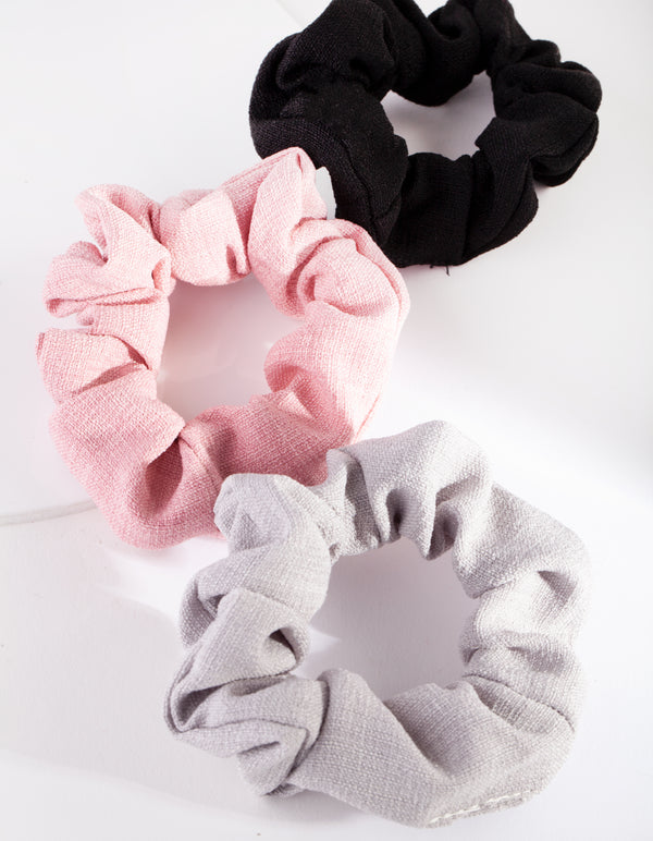 Classic Linen Scrunchie Pack