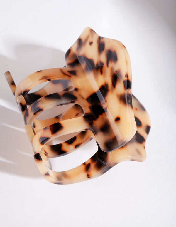 Milky Tortoiseshell Claw Clip