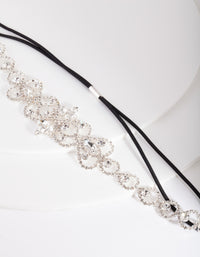 Diamante Silver Stretch Headband - link has visual effect only