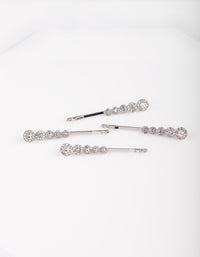 Graduated Diamante Stones Hair Pin 4-Pack - link has visual effect only