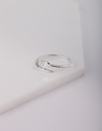 Sterling Silver Wrapped Snake Ring - link has visual effect only