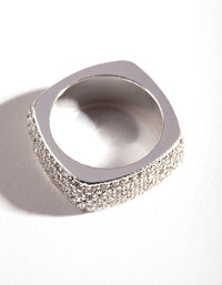 Sterling Silver Diamante Snake Ring - link has visual effect only