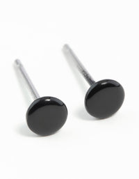 Mini Black Dot Stud Earrings - link has visual effect only