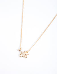 Gold Snake on the Move Necklace - link has visual effect only