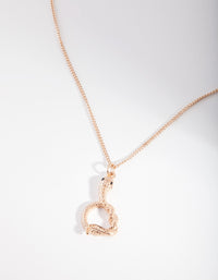 Gold Snake Charm Necklace - link has visual effect only