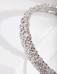 Crater Rhodium Bracelet - link has visual effect only