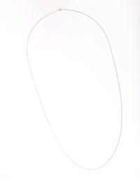 Sterling Silver 75cm Plain Chain Necklace - link has visual effect only