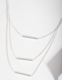 Silver Multi Bar Necklace - link has visual effect only