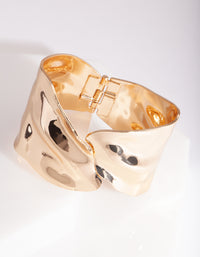 Gold Warped Wrap Cuff - link has visual effect only