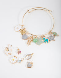 Kids Gold Make Your Own Llama Gift Box Bracelet - link has visual effect only