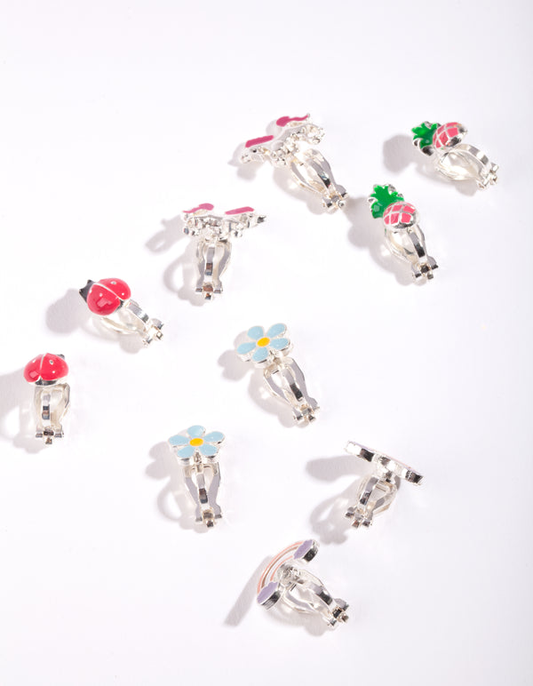 Kids Unicorn Clip-On Earring 5-Pack