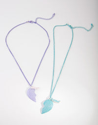 Kids Best Friend Mermaid Heart Necklace - link has visual effect only