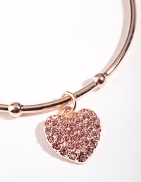 Kids Rose Gold Diamante Sugar & Spice Bracelet - link has visual effect only