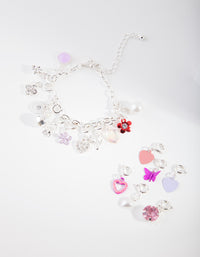 Kids Silver Make Your Own Charm Bracelet - link has visual effect only