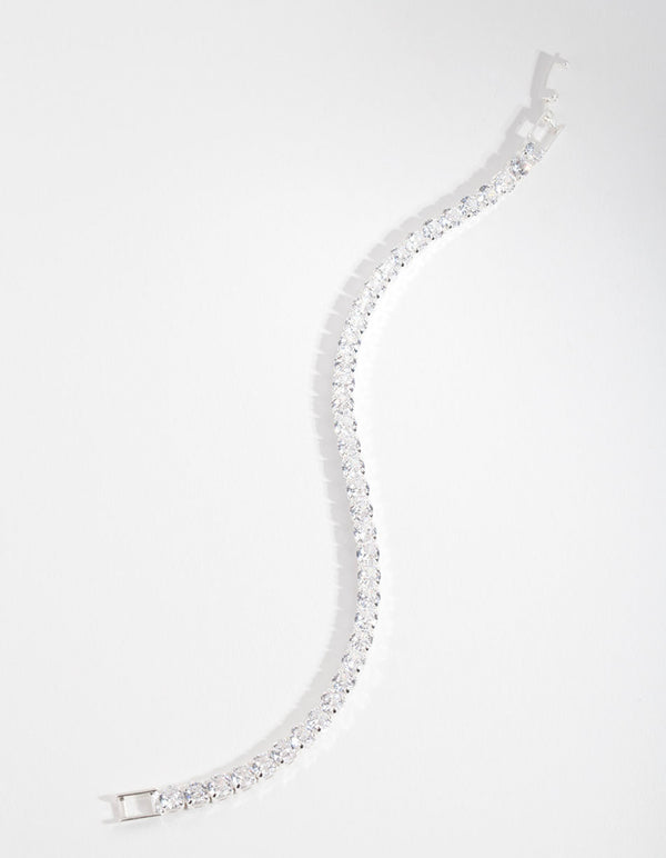 Cubic Zirconia Baguette Tennis Bracelet