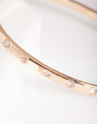 Gold Diamante Classic Bangle - link has visual effect only