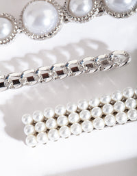 Silver Pearl Multi Clip 4-Pack - link has visual effect only