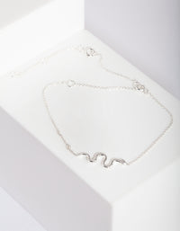 Sterling Silver Snake Bracelet Anklet - link has visual effect only