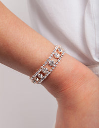 Rose Gold Diamante Cut-Out Bracelet - link has visual effect only