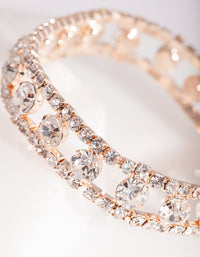 Rose Gold Diamante Cut-Out Bracelet - link has visual effect only