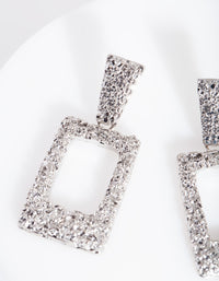 Silver Mini Geometric Earrings - link has visual effect only