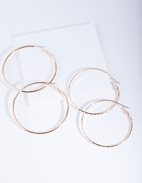 Gold 6 cm Hoop Earring Pack - link has visual effect only