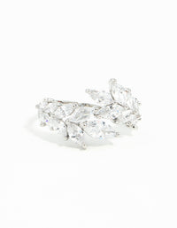 Cubic Zirconia Navette Wrap Ring - link has visual effect only