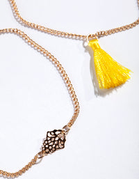 Gold Filigree Tassel Bracelet Pack - link has visual effect only