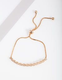 Gold Diamante Ball Toggle Row Bracelet - link has visual effect only