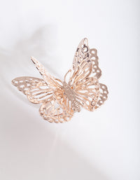 Rose Gold 3D Butterfly Ring - link has visual effect only