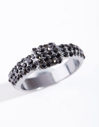 Gunmetal Bling Wrap Ring - link has visual effect only