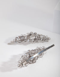 Grey Multi Size Bead Hair Slide Pack - link has visual effect only