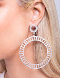 Rose Gold Cut-Out Disc Earrings - link has visual effect only