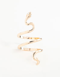 Gold Fine Sleek Snake Ring - link has visual effect only