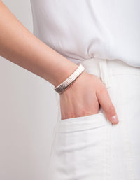 Rose Gold Wire Cuff Bracelet - link has visual effect only