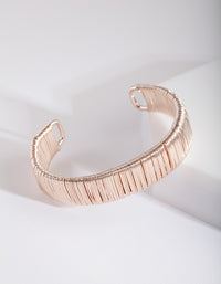 Rose Gold Wire Cuff Bracelet - link has visual effect only