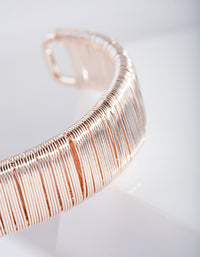 Rose Gold Wire Cuff Bracelet - link has visual effect only