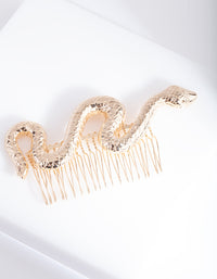 Gold Snake Hair Comb - link has visual effect only