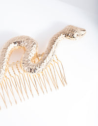 Gold Snake Hair Comb - link has visual effect only