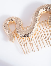 Gold Snake Hair Comb - link has visual effect only