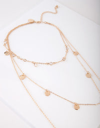 Gold Diamante Choker - link has visual effect only