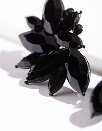 Black Navette Statement Stud Earrings - link has visual effect only