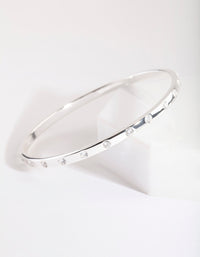 Silver Diamante Classic Bangle - link has visual effect only