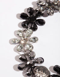 Black Diamante Daisy Bracelet - link has visual effect only