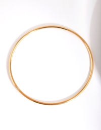 Gold Plated 2mm Round Bangle - link has visual effect only