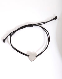 Sterling Silver Heart Pendant Bracelet - link has visual effect only