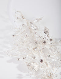 Crystal Flower Drape Hair Piece - link has visual effect only