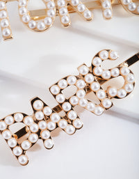 Gold Pearl Paris & Tokyo Hair Clip Pack - link has visual effect only