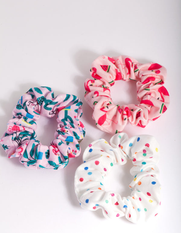 Kids Printed Scrunchie Pack