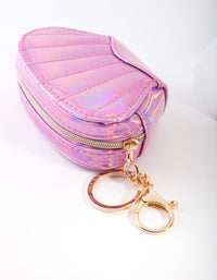 Kids Reflective Pink Shell Keyring - link has visual effect only